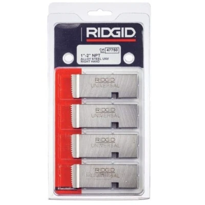 Ridgid 47750 Pipe Dies 1" to 2" 11-1/2 NPT Universal Die Heads RH *BRAND NEW* - Image 1 of 3