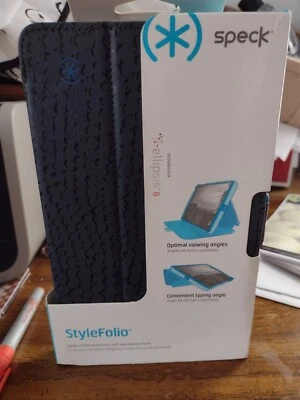 Speck StyleFolio Case for Verizon Ellipsis 8 HD in Rattleskin Blue - BNIB - Image 1 of 3