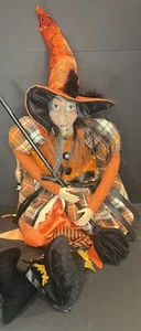 Halloween Witch Doll Shelf Sitter Decor - Picture 1 of 13