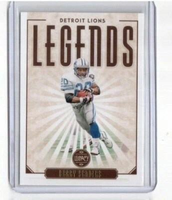 2020 Panini Legacy Football Base Legends Card # 102 Barry Sanders Detroit Lions - Image 1 of 2