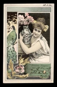cartolina d'epoca-post card-DONNINE-WOMAN-LADY-FRAU-FEMME 265 - Picture 1 of 1