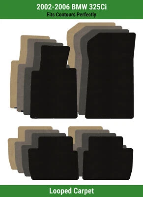 Tapetes carpete Lloyd Classic loop frente e traseira fileira para 2002-2006 BMW 325Ci  - Imagem 1 de 4