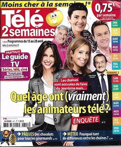 TELE 2 SEMAINES N°347 15/04/2017  ANIMATEURS_ETCHEBEST_METEO_SURVIE_DIX PR CENT - Imagen 1 de 1