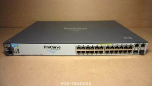 HP J9087A 2610-24-PWR Gigabit Switch 24-Port 10/100 PoE + 2x SFP EXCL RACK EARS - Afbeelding 1 van 3