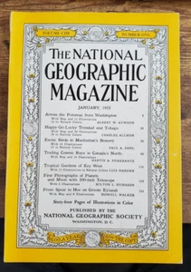 Vintage Jan 1953 National Geographic Magazine Key West 200in Telescope Potomac - Picture 1 of 3