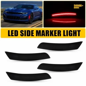 4Pcs Red LED Light Side Marker Lamps Front&Rear For 2016-2023 Chevrolet Camaro C - Picture 1 of 22