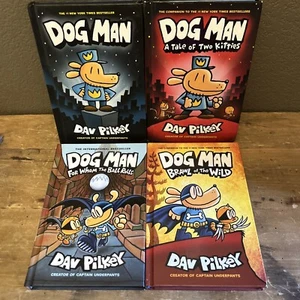 Lot 4 Dog Man A Graphic Novels by Dav Pilkey Hardcover Books - Bild 1 von 6