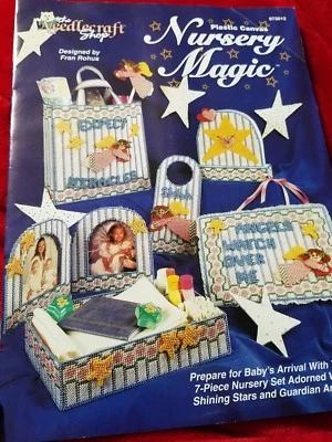the needlecraft plastic canvas nursery magic pattern leaflet - Image 1 of 2