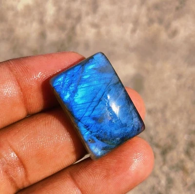 45 quilates de labradorita natural multi fuego esmeralda cabujón piedra... - Imagen 1 de 4