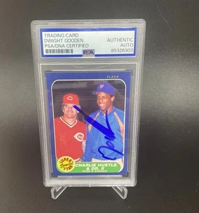 Dwight Gooden Auto, 1986 Fleer #638, PSA/DNA Certified - On Card Auto! - Picture 1 of 2