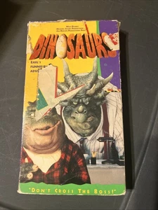 Vintage 1991 Dinosaurs  "Don't Cross The Boss!" VHS VCR Video Tape Used - Imagen 1 de 7