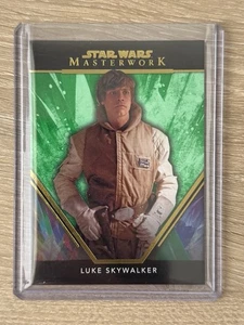 2024 Topps Star Wars Masterwork Luke Skywalker Green /99 - Picture 1 of 2
