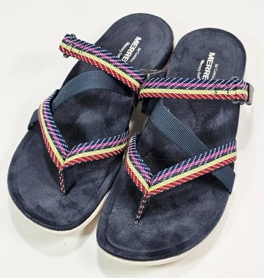 Sandalias Merrell Mujer Turbulencia Talla 8.0 M Gamuza Correa Ajustable Multicolor Foto 1 de 4