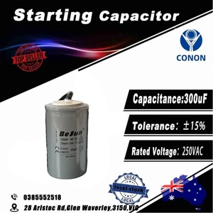 quality aluminium starting capacitor 250VAC 300uF Motor Capacitor CD60 50/60Hz - Picture 1 of 4