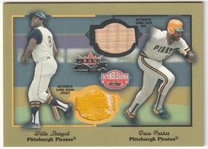 WILLIE STARGELL / DAVE PARKER 2002 FLEER FALL CLASSICS DUAL RELIC - PITTSBURGH - Picture 1 of 2