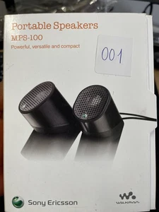 Sony Ericsson MPS-100 Lautsprec Portable Speakers Schwarz - Bild 1 von 2