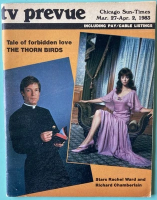 Richard Chamberlain Chicago Sun-Times TV Prevue Local TV Guide - March 27 1983 - Image 1 of 4