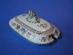 Salsa de rosa china Spode Copeland tapa de tureno solamente - Imagen 1 de 5