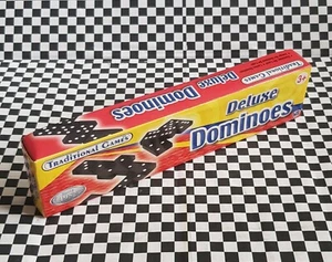 TRADITIONAL GAMES DELUXE DOMINOES SET XMAS STOCKING FILLER - Picture 1 of 5