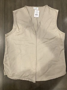 NWT Girl Scouts Official Cadette Senior Ambassador Vest Tan Size L - Picture 1 of 3