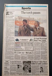 CHICAGO BEARS REPLACE MIKE DITKA HIRE DAVE WANNSTEDT 1993 CHICAGO TRIBUNE - Picture 1 of 1