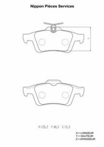 Kit pastiglie freno PER Vauxhall Vectra MK II (C) GTS 2.2 DTi 16V 92 KW 125 CV - Imagen 1 de 1