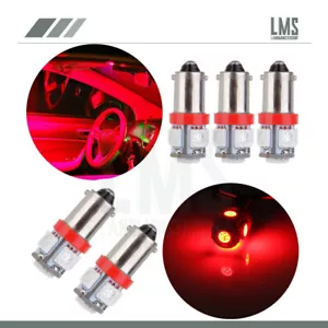 5Pcs T11 BA9S-5SMD H6W 1985 1445 LED Interior Dome Light Bulb Lamps Super Red - Picture 1 of 6
