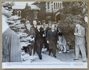 VINTAGE 11x14 PHOTO WINSTON CHURCHILL WESTMINSTER COLLEGE FULTON MISSOURI 1946 - Picture 1 of 1