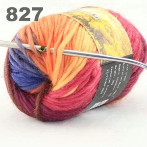 C Hot Multi Color 1Balls x 50g Bufanda de punto grueso Muffle Soft Wool Yarn 27 - Imagen 1 de 24