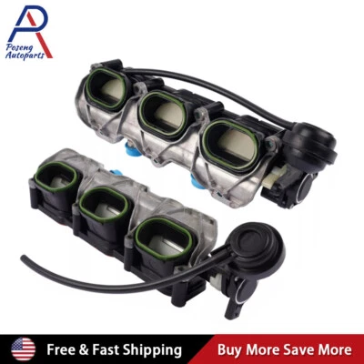 Par de colectores de admisión L+R para Audi S4 S5 A6 A7 Q5 Q7 2010-2016 OE# 06E133109AF Foto 1 de 4