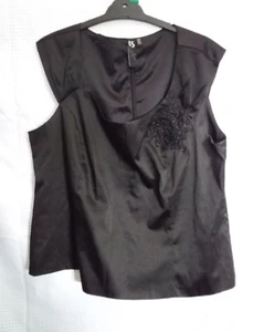 Taking Shape Top cami-style size 18 Black Top Tunic Vest TS Plus Formal or Fun - Picture 1 of 4