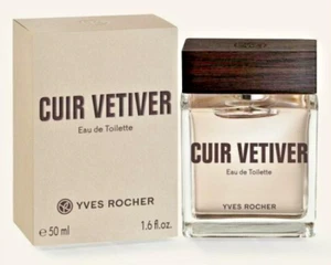 YVES ROCHER Cuir Vetiver Eau de Toilette 50ml FOR HIM - Picture 1 of 5
