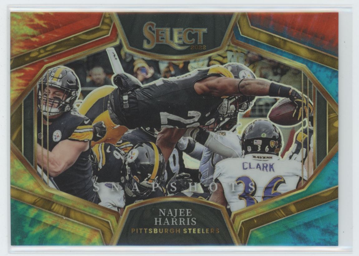 2022 Panini Select Football Tie-Dye Snapshots Najee Harris 14/25 SS-17 EW1