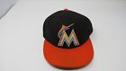 Chapeau de baseball MLB 2013 Tom Koehler Miami Marlins jeu d'occasion porté au battage !