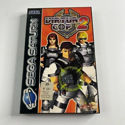 Virtua Cop 2 (Sega Saturn, 1996 PAL) Game Complete With Manual CIB VGC - Image 1 of 4