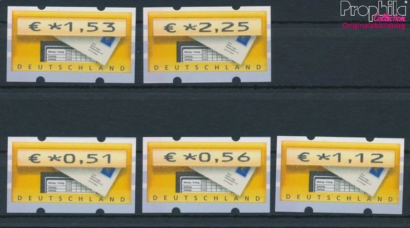 sellos RFA (RFA.Alemania) 2002 Mi ATM5, pliego 2 (0,51,0,56, 1,12,1,53 (10567323 - Imagen 1 de 1