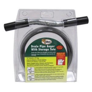 Barrena de tubo de drenaje de cable Cobra 10150 1/4 de diámetro in.x15 L ft. con mango de agarre rápido - Imagen 1 de 1