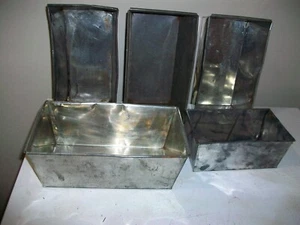 Lot of 5 Vintage Aluminum Butchering pans for Pon Haus/Scrapple - Picture 1 of 3