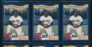 Lot (3) 1995 #18 Kendrick Mitchell Bakersfield Blaze Cal League (CH12) SWSW