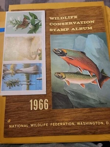 National Wildlife Federation Conservation Stamp Album Complete Stamps 1966 VTG - Picture 1 of 6