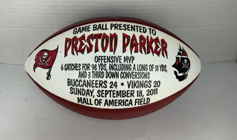 Tampa Bay Buccaneers Preston Parker Game Football Cover