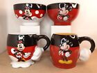 Minnie & Mickey Mouse Mugs & Bowls 3D Disney Parks Authentic Originals Match Set