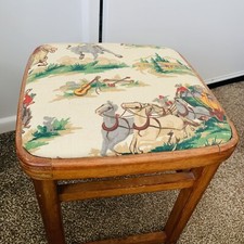 Sgabello vintage in tessuto da cowboy Cath Kidston. 'Seggiolino per bambini 14''
