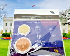 2016 US MINT RONALD REAGAN PRESIDENTIAL $1 COIN & FIRST SPOUSE MEDAL SET SEALED - Picture 1 of 3
