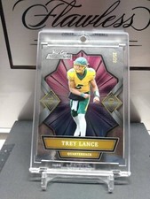 2021 Wild Card Alumination RC 10 Stripe Trey Lance #ABC-6 SP Silver Holo #25/28