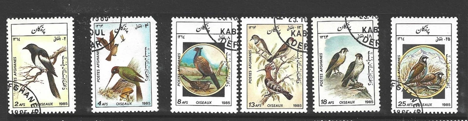 Juego de 6 piezas Birds 1985 usadas finas Foto 1 de 1