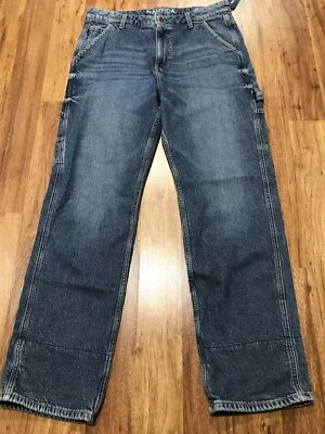 МУЖСКИЕ 32 x 30 - новый Nautica моды джинсовой ткани плотника расслабленный крой синие джинсы брюки - Изображение 1 из 4