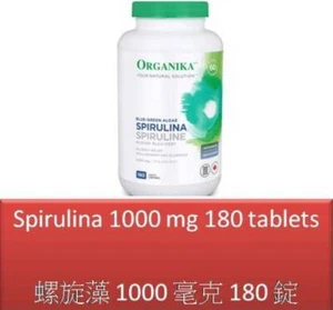 180 T Spirulina 1000 mg blue-green algae - Organika - Picture 1 of 8