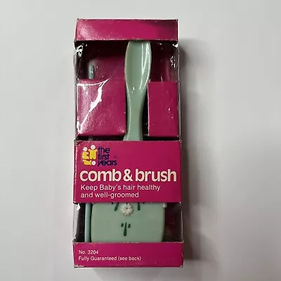 Vintage NOS Baby Comb & Brush Set The First Years Movie Prop Infant Grooming - Image 1 of 4