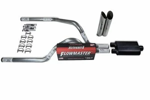 For Dodge Dakota 97-05 2.5" Dual Truck Exhaust Kits Flowmaster 40 Series SW Tip - Picture 1 of 4